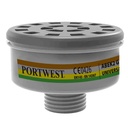 Rosca universal para filtro de gas ABEK2 Negro