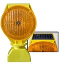 Luz vial de destello con panel solar